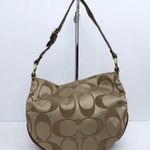 Coach Signature Satin Khaki/Bronze Bag Photo 3