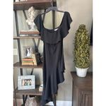 Amanda Uprichard  Camellia Off The Shoulder Midi Dress Black Womens Size Small Photo 3