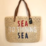 International concepts NEW Inc Sea to Shining Sea Straw Tote Photo 1