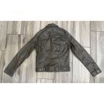 AG Adriano Goldschmied New Robyn Coated Jacket Lacquered Dark Bayou Small $235 Photo 7