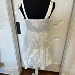 Altar'd State Altar’d State Tie Bow Strap Ruffle White Tiered Dress NWOT Photo 6