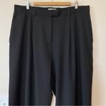 Djerf Avenue  Favorite Tailored High Waisted Straight Leg Pants Black Sz XXL Photo 5