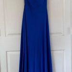 Cache Caché Blue Beaded Prom Dress Open Backed Photo 2