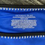 Victoria's Secret Victoria’s Secret Black Blue & Ivory Crochet Triangle Slide 2 Piece Bikini S Photo 6