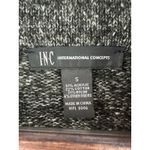 Women’s I.N.C Small Sparkly Dark Grey Pea Coat Style Cardigan Green Photo 3