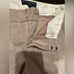 Banana Republic Tan Light Straight Wide Leg Low Rise Wool Dress Pants Sz 8P Photo 5