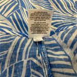 Shade & Shore  Linen Blend Tropical Print Tie Front Top Sz. XL Photo 6