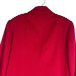 Lands' End  Wool Cashmere Blend One Button Blazer Jacket Red SIze 10 Photo 6
