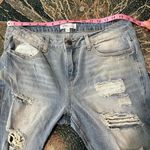 Cello  Jeans Distressed Mid Rise Light Wash Boyfriend Denim Women’s 11 Ripped Y2K Photo 12