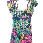 Lilly Pulitzer Women's XS Floral Sleeveless Off Shoulder Summer Romper Photo 5
