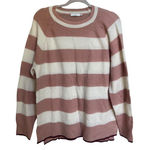 Lush Clothing Lush Nordstrom Mauve Cream Long Sleeve Sweater Size‎ Medium New without Tags Photo 0