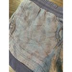 Athleta Linen Beachside Bali Shorts Women's 8Blue Faded Camo 3" 211109 Pull On Photo 7