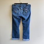 Hudson Jeans Hudson Womens Ginny Crop Straight w/ Cuff 24" Low Rise in Deco Blue Size 29 Photo 4
