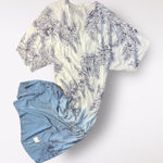 Surf Gypsy White Blue Floral Twist Front Kaftan Maxi Cover Up Size M Photo 0