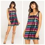 Show Me Your Mumu NEW Size Small Dress Sequin Rainbow Party Mini Photo 1