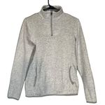 Thread & Supply Gray 1/4 Zip Long Sleeve Pullover Sweatshirt Women Sz M Size M Photo 0