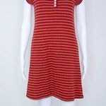 Free People red and yellow stripes wool cotton blend sweater dress, XS Photo 14