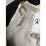 Crisca Blazer Womens 36‎ Black Double Breasted Ruffle Cuff Lined Made Germany Photo 5