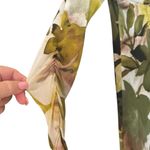 Karen Kane  Green Floral Print Long Sleeve Dress Photo 2