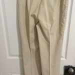 Susan Bristol  Unique beige & black floral ankle Pants Size 6 flat Front Photo 2