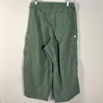 Pilcro Anthropologie Slouchy Fit Surplus Pants 28 Barrel Cargo Army Green NWT Photo 6