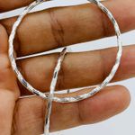 925 Sterling Silver Hoop Earrings Photo 6