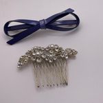 Lot Of 2 Women’s / Girl’s Hair Clip Barrettes 1 Signed Diana Handmade Photo 1