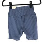 Aerie Offline By Womens Striped 7" Inseam OG Bike Shorts Blue Size M Photo 1