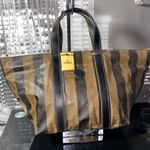 Fendi Authentic  Bag Pequin Striped Bag Photo 1