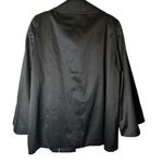 Tahari black satin coat jacket formal size XL Photo 5