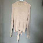 Lovers + Friends  Skye neutral front tie ribbed knit sweater women’s size XL Photo 8
