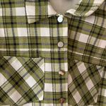 SheIn Green Crop Plaid Jacket Photo 1