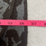 GILI XS Black Wool Jacquard Sweater Vest Cardigan Cascading Front Oversized Black Photo 8