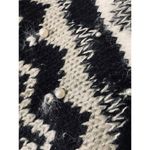 Cejon Knitted Black & White Pearl Detail Blanket Knit Warm Scarf Women Photo 6