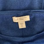 J Jill Blue Merino Wool Sweater Dress Medium Tall Cozy Warm Knit Minimal Photo 2