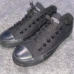 Converse Athletic Low Top Sneaker Shoes Solid Black Photo 1