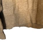 H&M Tan Long Batwing Sleeve Hooded Drawstring Neck Knit Sweater Women Sz L Photo 10