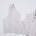Free People Ribbed Sleeveless Open Neckline Sports Bra Photo 5