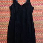 VINTAGE BLACK VELVET FITTED DRESS Photo 0