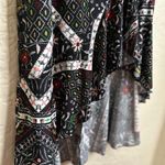 Me 2 Magic Hi Low flare skirt size Large elastic waistband ruffled bottom White Photo 4