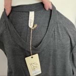 Elan Dress Tunic Top Pockets Long Sleeve High Neck Crewneck Swing Stretch Grey Photo 6