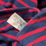 Vineyard Vines Women's Stretch Pique Relaxed Shep Shirt Navy/Red Stripe-Large Photo 5
