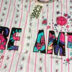 Vintage nwt cotton 90s nostalgic sleepwear pajamas short & t shirt button up m Pink Size M Photo 2