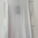 Chaser  White Sleeveless Tank Top‎ with Lattice Back Size Medium NWT Photo 0