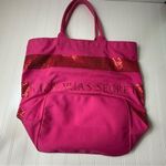 Victoria's Secret  Fuchsia and Sequin Tote pink beach bag Photo 3