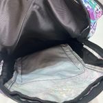 LL Bean Backpack Colorful Floral School College Work Padded Multi Pocket Boho Blue Photo 8