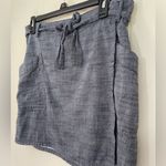 Gap True Wrap Skirt Indigo Blue Cotton Straight Short Pockets ~ Women’s Size M Photo 8
