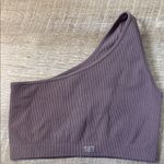 Set Active  Sculptflex One Shoulder Ribbed Bra Size Large Photo 0