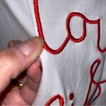 French Connection  Love Is Love Long Sleeve Crew Neck Pullover Sweatshirt 🆕 Photo 12