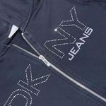 DKNY Vintage y2k Jeans rhinestone black zip up hoodie sweatshirt π₯ Photo 1